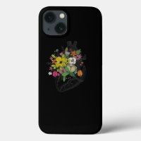 Retro Floral Anatomique Coeur Humain Pour Femmes