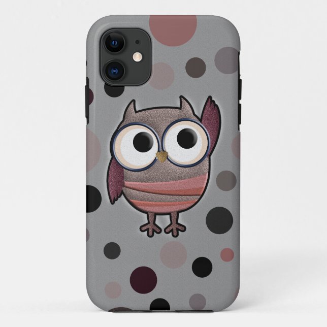 Coques Case-Mate iPhone Rétro hibou (Dos)