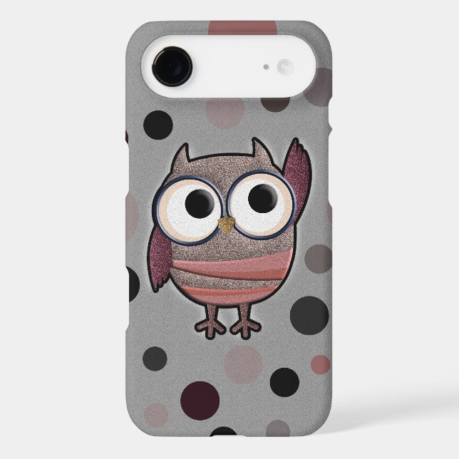 Coques Case-Mate iPhone Rétro hibou (Verso)