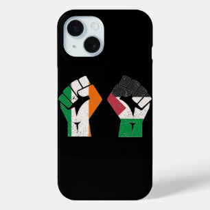 Coque Pour iPhone 15 Rétro Irlande Palestine Solidarité Première révolu