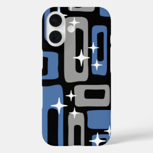 Coque Pour iPhone 16 Retro Mid-Century Moderne Abstrait