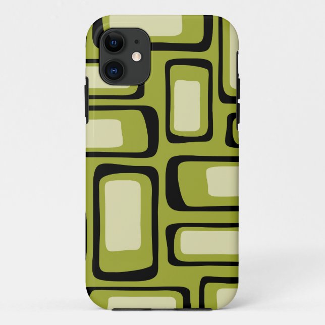 Coques Case-Mate iPhone Retro Mid-Century Moderne Abstrait (Dos)