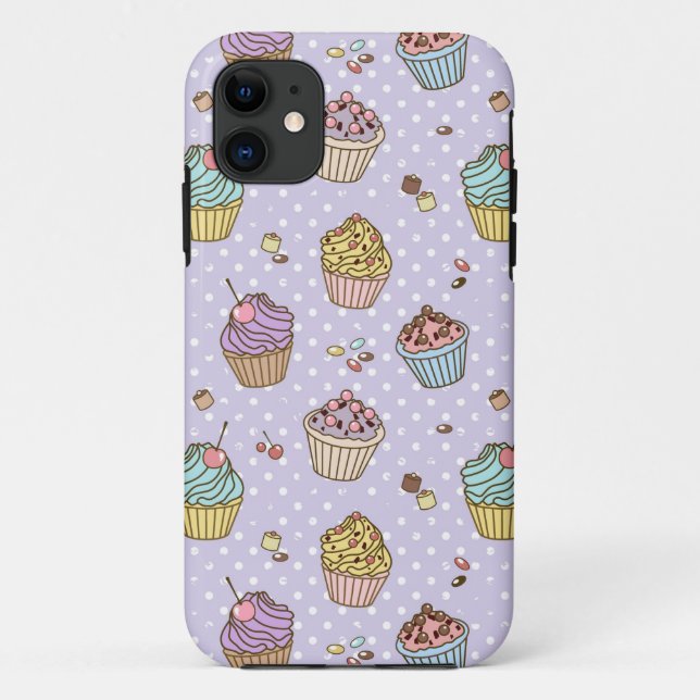 Coques Case-Mate iPhone Rétro motif de bonbons (Dos)