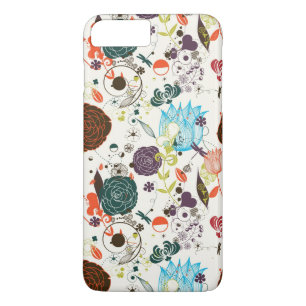 Coque iPhone 7 Plus Rétro motif floral 2