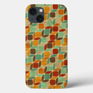 iPhone 13 Case Rétro motif géométrique 4