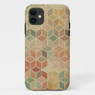 Coque iPhone 11 Rétro motif géométrique 5