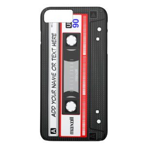 Coque Case-Mate Pour iPhone Rétro motif rouge drôle d'enregistreur à cassettes