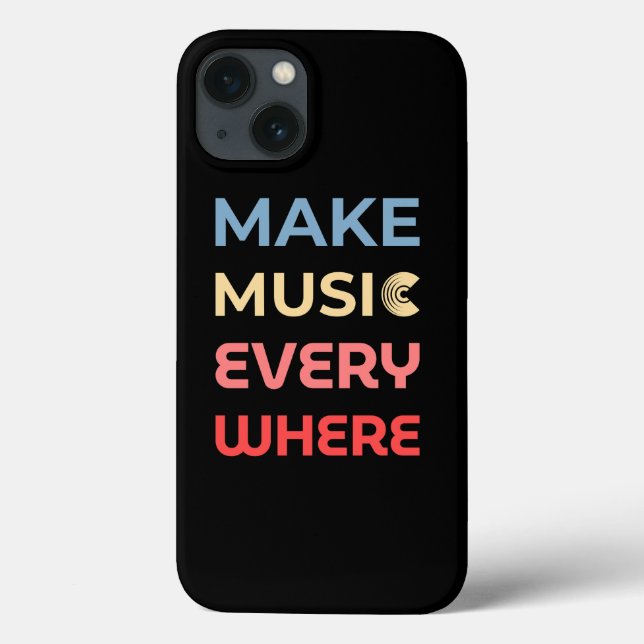 Coques Case-Mate iPhone Retro Music Lover Cadeau - Faites de la musique pa (Verso)