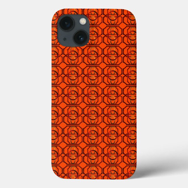 Coques Case-Mate iPhone Rétro orange 1970 (Verso)