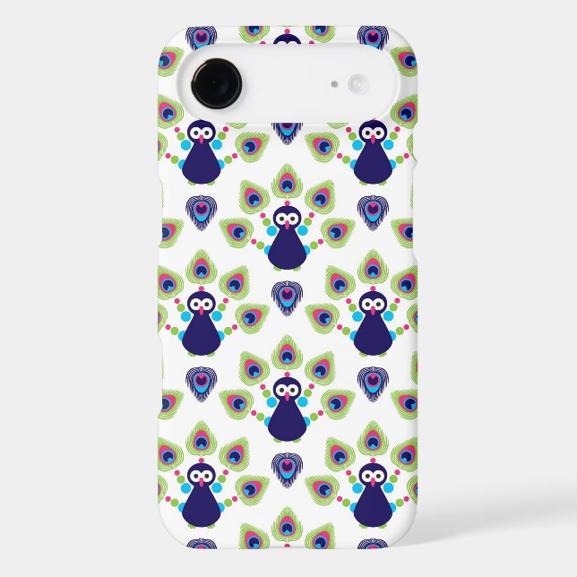 Coques Case-Mate iPhone rétro paon exotique de l'Inde (Verso)
