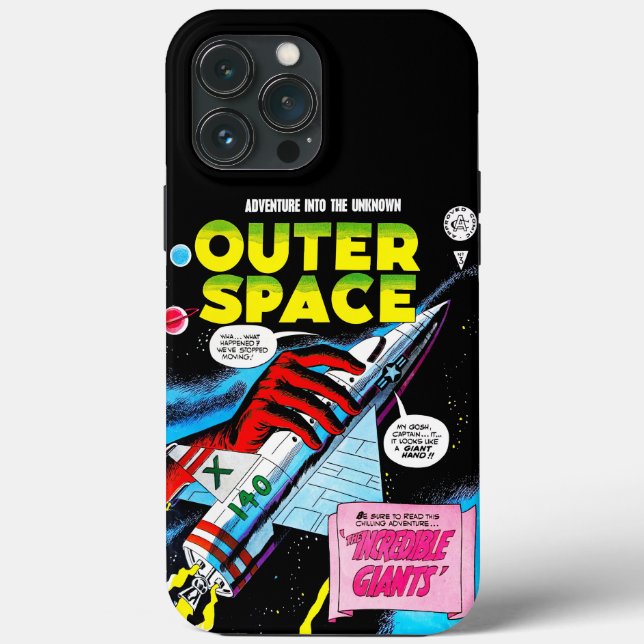 Coques Case-Mate iPhone Retro Sci-Fi Adventure Outer Space Comics Couvertu (Verso)