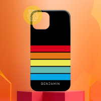 Retro Stripe Motif Rainbow vintage vibe