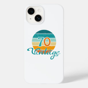 Coque Pour iPhone 14 Retro Sunset 70 Vintage en détresse