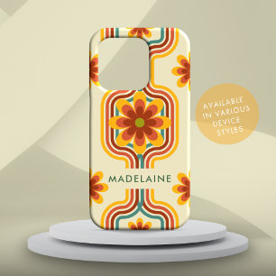 Coque iPhone 15 Pro Retro Super stries Cool Daisy