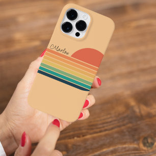 Coque Pour Pour iPhone 14 Pro Max Retro Vintage coloré tendance arc-en-ciel rayé