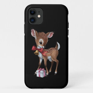 Case-Mate iPhone Case Retro Vintage Reindeer rose Noël Baby Deer