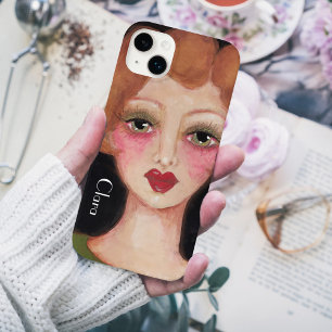 Coque Pour iPhone 14 Plus Retro Whimsical Boho Vintage Inspiré Art Ajouter u