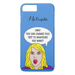 Coques Pour iPhone RETRO WOMAN avec VOTRE TEXTE des cas de téléphone 