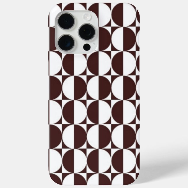 Coques Case-Mate iPhone RetroCircle Havana Brown Edition (Verso)