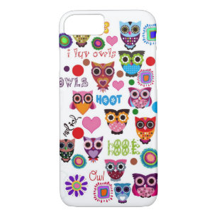 Coque iPhone 8/7 Rétros hiboux