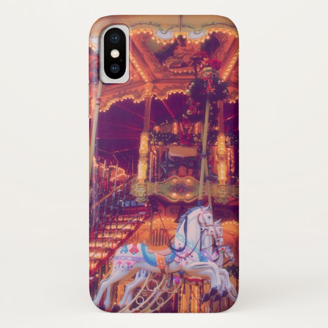 Coques Case-Mate iPhone rêve d'enfance - vieux cheval carrousel (Dos)