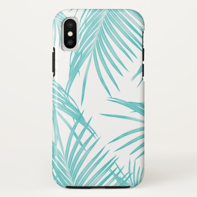 Coques Case-Mate iPhone Rêve des Feuilles turquoise doux #1 #tropical #déc (Dos)