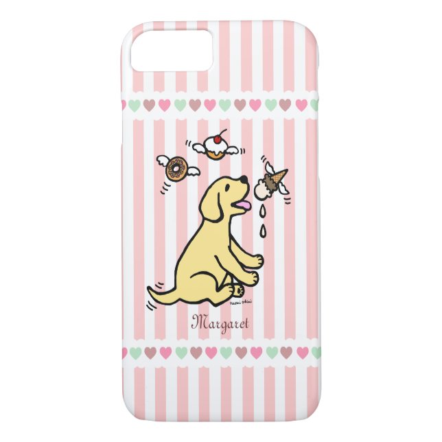 Coques Case-Mate iPhone Rêve jaune personnalisé de crème glacée de (Dos)