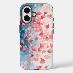 Coque Pour iPhone 16 Rêver Aquarelle Chute Pétales Floral Téléphone Cas