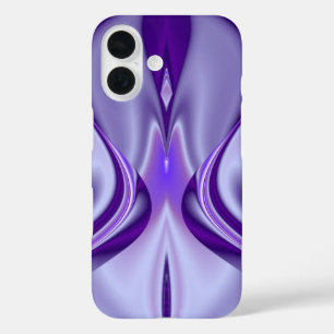 Coques iPhone 16 Rêves arc-en-ciel à fleurs violettes