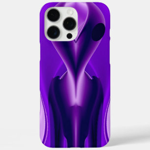 Coques iPhone 16 Pro Max Rêves arc-en-ciel violet 3D, Alien