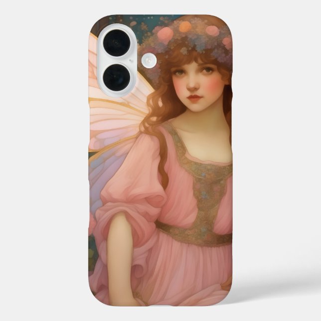 Coques Case-Mate iPhone Rêves Enchanteurs : Un Portrait De Fée Rose Whimsi (Verso)