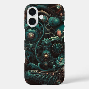 Coque Pour iPhone 16 Rêves mécaniques Élégance Steampunk en mouvement