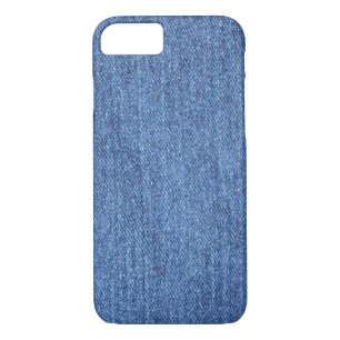Coque iPhone 8/7 Revêtement bleu blanc Denim - Regarder l'image