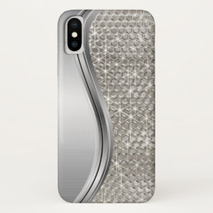 Case-Mate iPhone Case Revêtement en métal à bille d'étincelle d'argent
