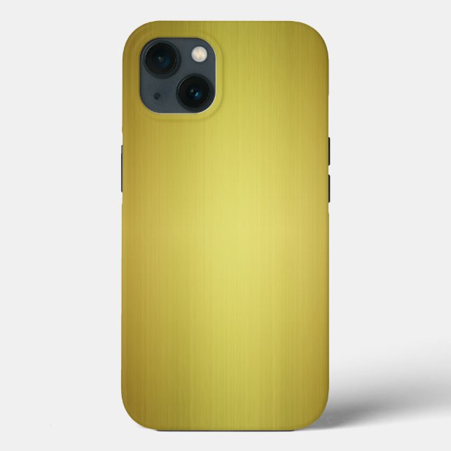 Coques Case-Mate iPhone Revêtement en métal brossé foncé de 24 k (Verso)