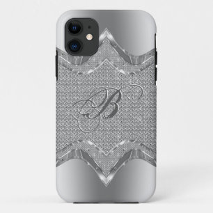 Etui iPhone Case-Mate Revêtement métallique argenté avec Diamants Motif 
