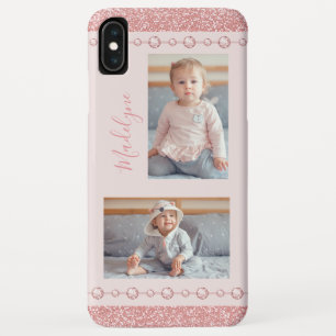 Case-Mate iPhone Case Rhinestone rose pâle Nom de la Parties scintillant