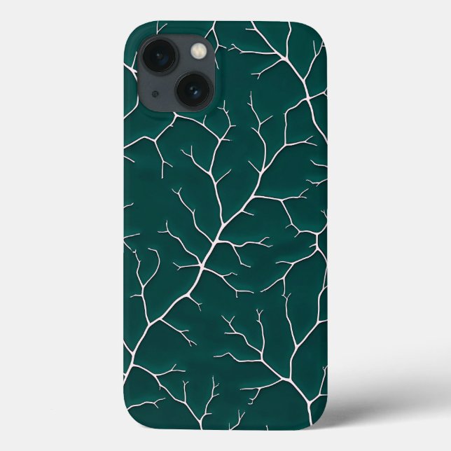 Coques Case-Mate iPhone Rich Black Branch Pattern iPhone Case (Verso)
