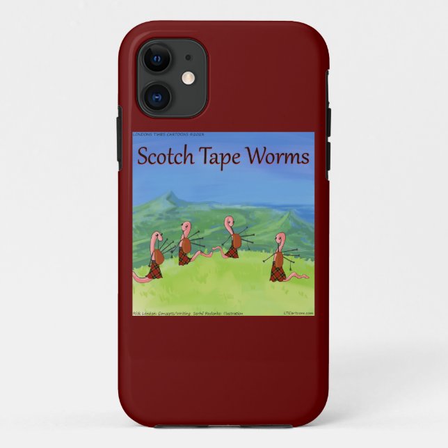 Coques Case-Mate iPhone Rick London Worms D'Ecosse Drôle (Dos)