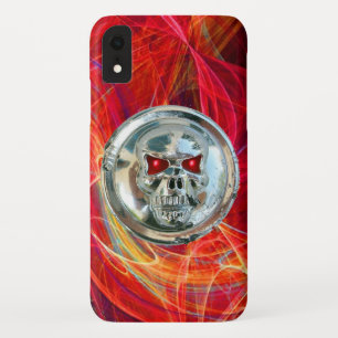 Coques Pour iPhone RIDEAUX DE JUMEAUX, Frottes Fractales Rouges Jaune