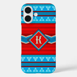 Coque Pour iPhone 16 Rivière Canyon Sud-Ouest Turquoise Rouge Personnal