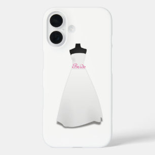 Coque Pour iPhone 16 Robe de mariée blanche de la mariée 