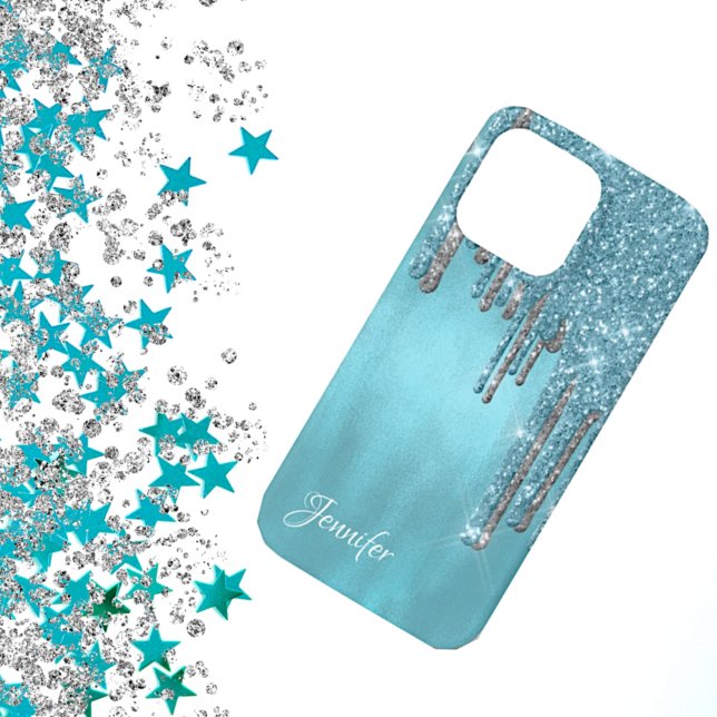 Coques Case-Mate iPhone Robins Oeuf Bleu Parties scintillant gouttes (Créateur téléchargé)
