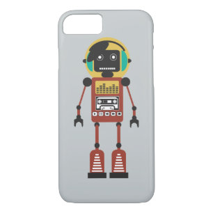 Coque Case-Mate Pour iPhone Robot radio rétro