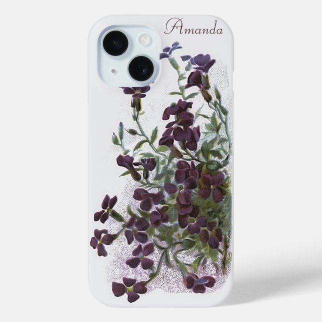Coques Case-Mate iPhone Roche Cress Plante ornementale Fleur Illustration (Verso)