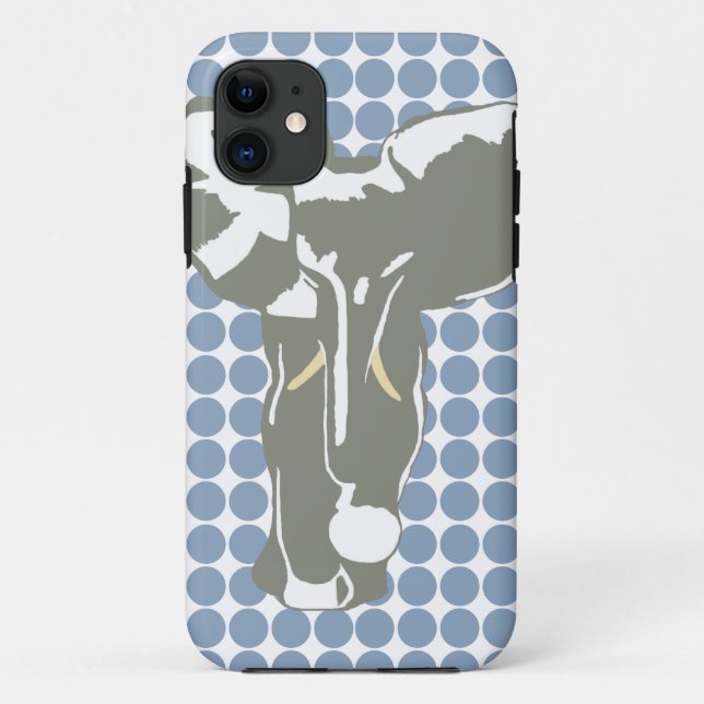 Coques Case-Mate iPhone Rock Blue Safari point avec Pop Art Elephant (Dos)