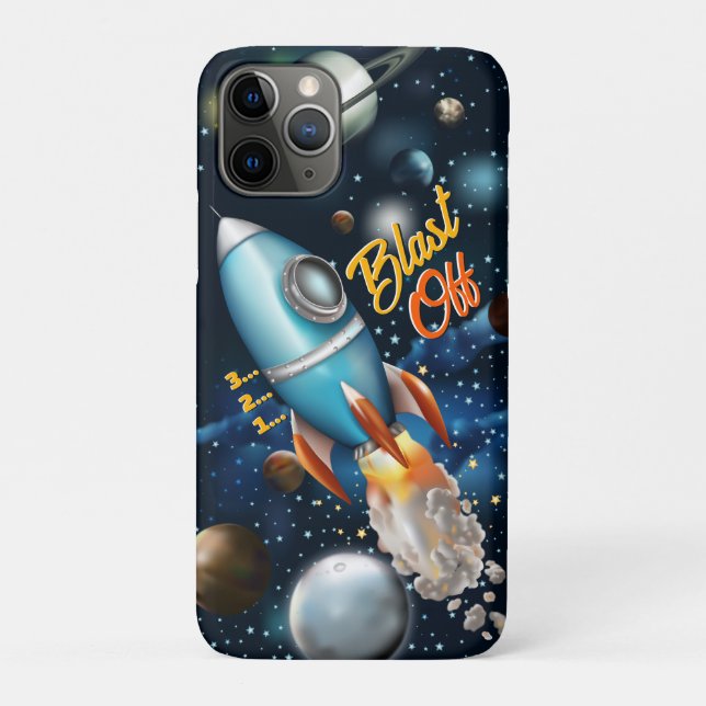 Coques Case-Mate iPhone Rocketship Space Adventure Personnalisez (Dos)