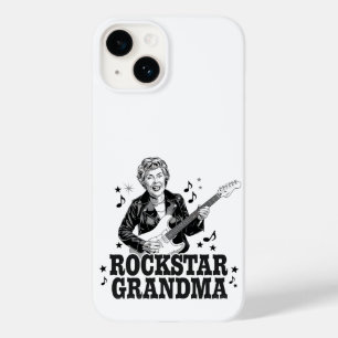 Coque Pour iPhone 14 Rockstar Grandma - Design musical amusant et rétro