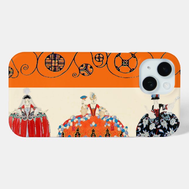 COQUES Case-Mate iPhone ROCOCO LADY ART DÉCO BEAUTÉ MODE COSTUME DESIGN (Verso (horizontal))