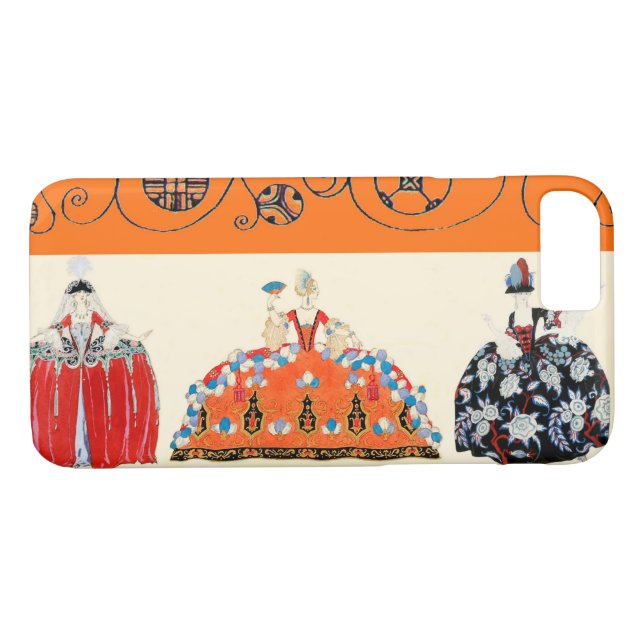 COQUES Case-Mate iPhone ROCOCO LADY ART DÉCO BEAUTÉ MODE COSTUME DESIGN (Dos (Horizontal))